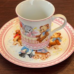 Party Bears tea cup and plate set